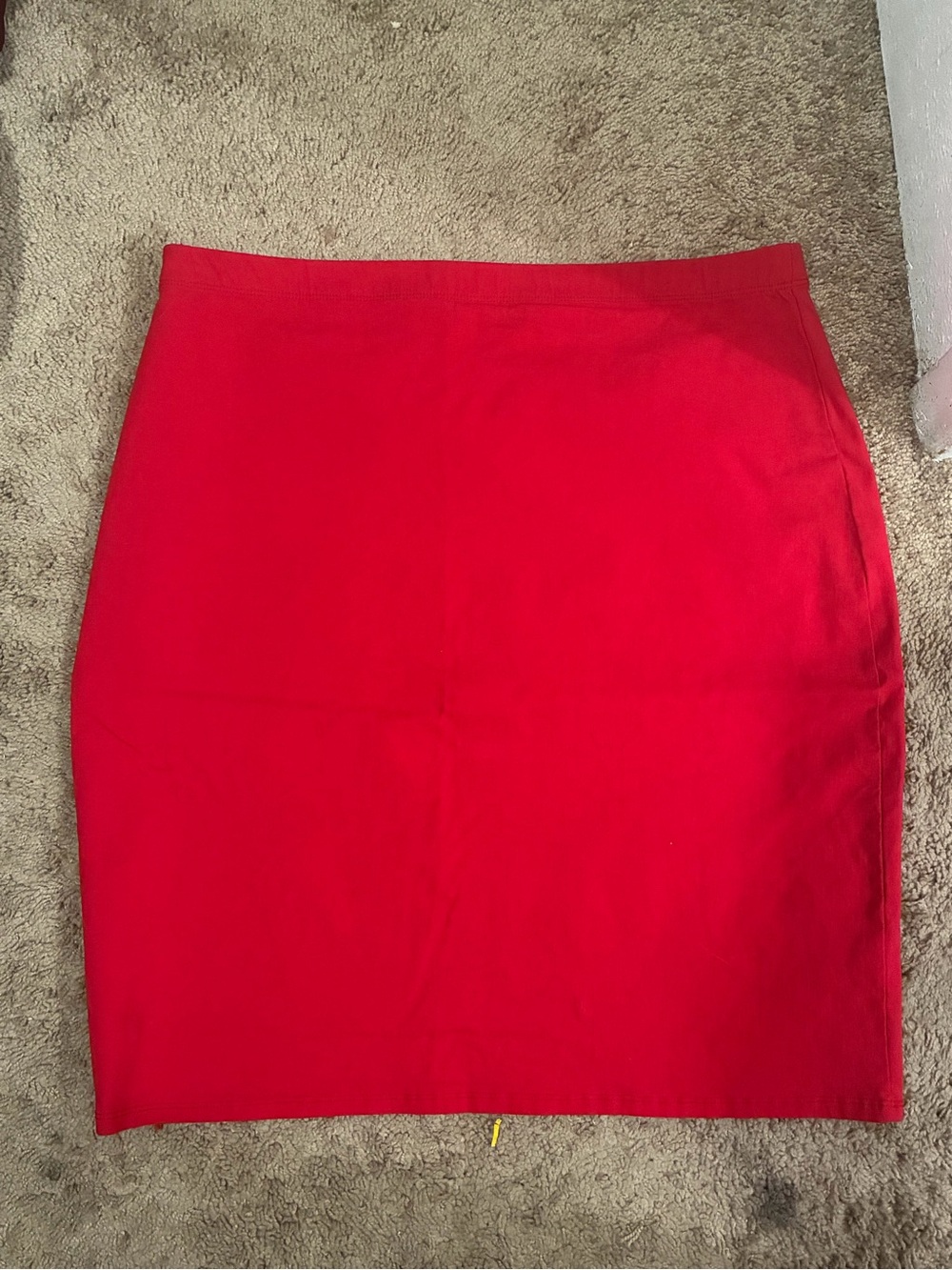 Espresso — New Plus Sized Bold Red Pencil Skirt